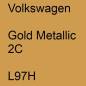 Preview: Volkswagen, Gold Metallic 2C, L97H.